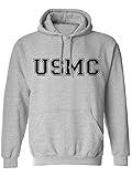 zerogravitee USMC Athletic Marines Hooded Sweatshirt in Sport Grey - Large