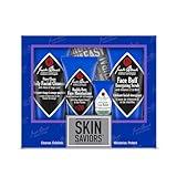 Jack Black Skin Saviors Set for Men – Face Scrub, Facial Cleanser, Face Moisturizer, Lip Balm, Mens Skin Care Kit, Men's Skincare Gift Set