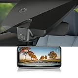 Fitcamx 4K Dash Cam Suitable for Hyundai Santa Fe 2019 2020 (Part No#S2000) SE SEL Plus Limited Ultimate, OEM Look, UHD 2160P Video, WiFi & APP, Loop Recording, G-Sensor, Plug & Play, 64GB Card