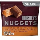 HERSHEY'S NUGGETS Milk Chocolate, Toffee and Almonds Candy Share Pack, 10.2 oz