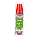 Amazon Basics Disposable Plastic Party Cups, Red, 18oz, 50 Count