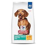 Hill's Science Diet Perfect Weight, Adult 1-6, Small & Mini Breeds Weight Management Support, Dry Dog Food, Chicken Recipe, 12.5 lb Bag