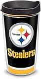 Tervis Made in USA Double Walled NFL® Pittsburgh Steelers Insulated Tumbler Cup Keeps Drinks Cold & Hot, 16oz, Touchdown