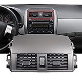 Dasbecan 55670-02160 Center Dash A/C Dashboard AC Air Vent Panel Console Trim Outlet Kit Compatible with Toyota Corolla 2008 2009 2010 2011 2012 2013 55663-02060