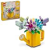 LEGO Creator 3 in 1 Flowers in Watering Can Building Toy Set - Fun, Creative Activity for Kids, Girls and Boys, Ages 8+ - Building Options for Rain Boots or Birds - Cute Birthday Gift Idea - 31149