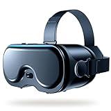 VR Headset for Phone, Virtual Reality Headsets with Anti-Blue Eyes Protected HD Lenses & Touch Keys for iPhone/Android 5-7 inch Smartphones