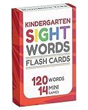 Sight Words Flash Cards Kindergarten - 120 High Frequency Words from Dolch's and Fry's Lists for 4-6 Years