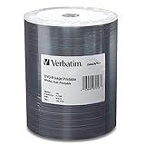 Verbatim DVD-R Blank Discs 4.7GB 16X DataLifePlus White Inkjet Printable Recordable Disc Hub Printable - 100pk Tape Wrap 97016