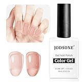 JODSONE 18ml Nude Jelly Gel Nail Polish Soak Off UV LED Art Manicure Salon DIY at Home Gift for Women