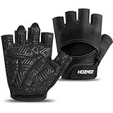 HOZMOZ Ventilated Weight Lifting Gloves, Thick Padded Workout Gym Gloves with Full Palm Protection & Grip & Shock Absorption for Women & Men's Fitness Exercise Training