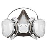 3M Half Facepiece Disposable Respirator Assembly 53P71, NIOSH Approved, Organic Vapor/P95 Respiratory Protection (OV/P95), Large, Permanently Attached Cartridges, 1 Unit