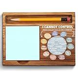 Things I Can Control Sticky Note Holder, Gifts for School Psychology, Counselor Office Decor, Mental Health Therapist Gifts CBT DBT Therapy Counseling Anxiety Self-Stick Note Pad Holders ZSS36