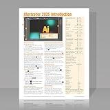 Adobe Illustrator 2025 Introduction Quick Reference Guide (4-page Cheat Sheet of Instructions, Tips & Shortcuts - Laminated Card)