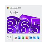 Microsoft 365 Family | 12-Month Subscription, Up to 6 People | Word, Excel, PowerPoint | 1TB OneDrive Cloud Storage | PC/MAC Instant Download | Activation Required