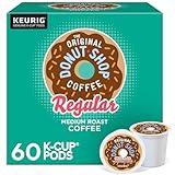 The Original Donut Shop Regular, Keurig Single Serve K-Cup Pods, Medium Roast Coffee, 60 Count, (6 Packs of 10)
