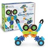 Learning Resources Gears! Gears! Gears! Robots in Motion Building Set - 116 Pieces, Ages 5+, Robot Toy, STEM Toys for Kids, Robots for Kids