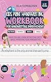 Kids Print Handwriting Workbook for Handwriting Improvement: Handwriting Practice Book for Kids Ages 6-12 Grades 1-6: Print Handwriting Workbook to Learning to Write by Tracing Words and Sentences