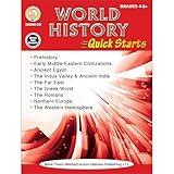 Mark Twain World History Workbook, Social Studies for Grades 4 and Up, Prehistory, Ancient Egypt, Greece, Rome, the Middle East, and More, Classroom or Homeschool Curriculum (Quick Starts)