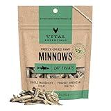Vital Essentials Minnows Cat Treats, 0.5 oz | Freeze-Dried Raw | Single Ingredient | Grain Free, Gluten Free, Filler Free