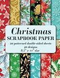 Christmas Scrapbook Paper: 20 patterned double sided sheets. 8.5" x 11" (Decorative Craft Paper)