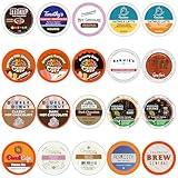 Perfect Samplers Coffee/Tea/Cider/Cappuccino and Hot Chocolate Single Serve Cups For Keurig K cup Brewers, Premium Mix, 20 Count