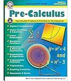 Mark Twain Pre-Calculus Math Workbook, Mathematics Middle School Books Covering Algebra, Trigonometry, Linear Equations, and More, Classroom or Homeschool Curriculum