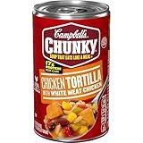 Campbell's Chunky Soup, Chicken Tortilla Soup with Grilled White Meat Chicken, 18.6 Oz Can
