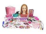 My Beauty Shop PAL Real Hair Doll and Accessory Kits - Deluxe Hair Styling and Beauty Kit for Aspiring Young Stylists (SARA Premium Kit)