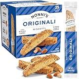 Nonni's Originali Classic Almond Biscotti Cookies – Individually Wrapped Italian Coffee Snack, Crunchy Twice-Baked, 80 Cal Each, 17.25 oz Carton