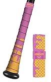 Clutch Sports Apparel All-Weather Bat Grip Tape, 1.1mm Cushioned & Non-Slip for Baseball & Softball, Durable & Multi-Sport Performance for Youth & Adult Players, Pink Ice Cream Drip Design