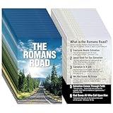 Noveread 200 Pcs Gospel Tract Card Salvation Cards Pocket Holy Postcard Prayer Postcards Christian Inspirational Bible Verses Bookmark for Christian Gift(the Romans Road)