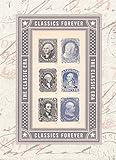 USPS The Classic ERA - George Washington, Benjamin Franklin, Abraham Lincoln Souvenir Sheet of 6 Self-Adhesive Collectible Forever Postage Stamps