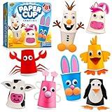 Arts and Crafts Kit for Kids Ages 3, 4, 5, 6 – Create 8 Cute Animal Projects – Gift Set for Girls & Boys