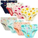 NEIYISHE Girls' Cotton Brief Breathable Toddler Panties Kids Assorted,fo girls underwear size 2-3T 4T 5T 6T 8T 10T 8-Pack 6years
