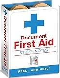 The Unemployed Philosophers Guild Document First Aid - 3.25" by 4.25" Medical Care Themed Booklet with Self-Sticky Individual Notes Inside First Aid Notes
