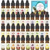 Food Flavoring Oil - Concentrated Candy Flavors, 36 Liquid Lip Gloss Flavoring Oil, Cotton Candy Pineapple Strawberry Flavor Oil for Baking, Cooking, Slime Making, Drinks - 0.25 Fl Oz