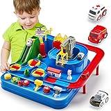 Toys for 3 Year Old Boys - Stem Kids Toys 3-5, Large Race Track, 3 Year Old Boy Gift, Car Playset for 4 Year Boy Birthday Gift, Montessori, Thinking, Motor Skill, Educational Christmas Grandkids Gifts