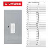Littversions Standard 40 Circuits Vinyl Fuse Box Circuit Breaker Panel Directory Labels Stickers Decals for All Electrical Panel/Load Centers Waterproof (3 Pack)