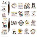 Luvsweets Hispanic Heritage Month Stickers - 1000Pcs Spanish Heritage Month Stickers, Latin American Countries Flags Decals for Hispanic Heritage Party Decorations Favor Supplies Gifts, 16Designs
