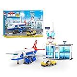MAX Adventure Airport Playset (720 Pieces) Building Bricks Toys for Kids 6+ Create Vehicles and More UNbox Discover