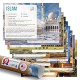 Quarterhouse 9 Poster World Religions Set, Social Studies Classroom Learning Materials for K-12 Students and Teachers, 12 x 18 Inches, Made in USA