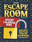 Escape Room Advent Calendar: Solve All 24 Brain Teaser Games and Save Christmas. An Entertaining Activity for the Whole Family. Puzzle Book for Adults and Children Aged 8 and Up (Color Edition)