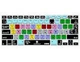 XSKN Adobe Illustrator Shortcuts Keyboard Skin Silicone AI Hotkeys Keyboard Cover for MacBook Air 13 & MacBook Pro 13 15 17, Retina (US/European ISO Keyboard)
