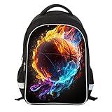 RTBBCKS School Backpack for Boys, Basketball Backpack for Boys School Bag Suitable for 6-18 Kid, for Children Teens Elementary Middle School Bookbag Travel Back.