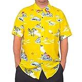 Costume Agent Once Upon a Time Brad Hollywood Halloween Costume Cosplay Button Up Shirt - Yellow (X-Large)