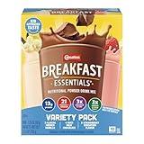Carnation Breakfast Essentials Complete Nutritional Drink Rich Milk Chocolate/Classic French Vanilla/Strawberry Sensation Flavor 1.26 oz. 60 Ct