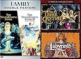 4 Fantasy Film Collection: The Neverending Story / The Neverending Story II: The Next Chapter + Jim Henson's Fantasy Film Collection: The Dark Crystal + Labyrinth DVD Bundle