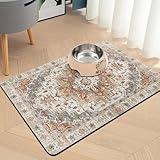 Pet Food Mats for Floor, Absorbent Dog Mat for Food and Water Dispenser Mat, Dog Food Mat Quick Dry Cat Food Mat Pet Supplies