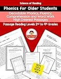 Decodable Phonics Fluency, Comprehension and Word Work V/CV, VC/V, VC/CV, VCe – for Older Students: High Interest Passages - Reading Levels 2nd to 9th Grades (Phonics Practice for Older Students)