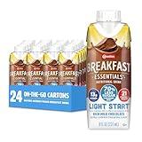 Carnation Breakfast Essentials Light Start Ready-to-Drink Rich Milk Chocolate, 8 Fl Oz Carton (Pack of 24) (Packaging May Vary)